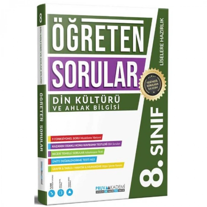 PRUVA 8. SINIF LGS DİN KÜLTÜRÜ VE AHLAK BİLGİSİ ÖĞRETEN SORULAR