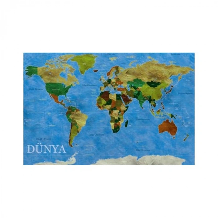 GOLD DÜNYA HARİTASI YAPBOZU 453 PARÇA
