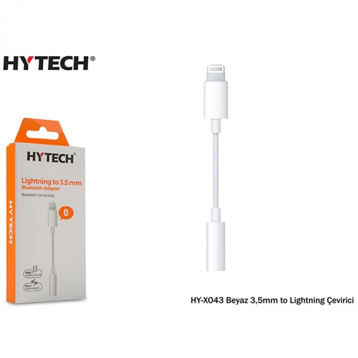 HYTECH HY-XO43 BEYAZ 3.5mm To BLUETOOTH LIGHTNING ÇEVİRİCİ