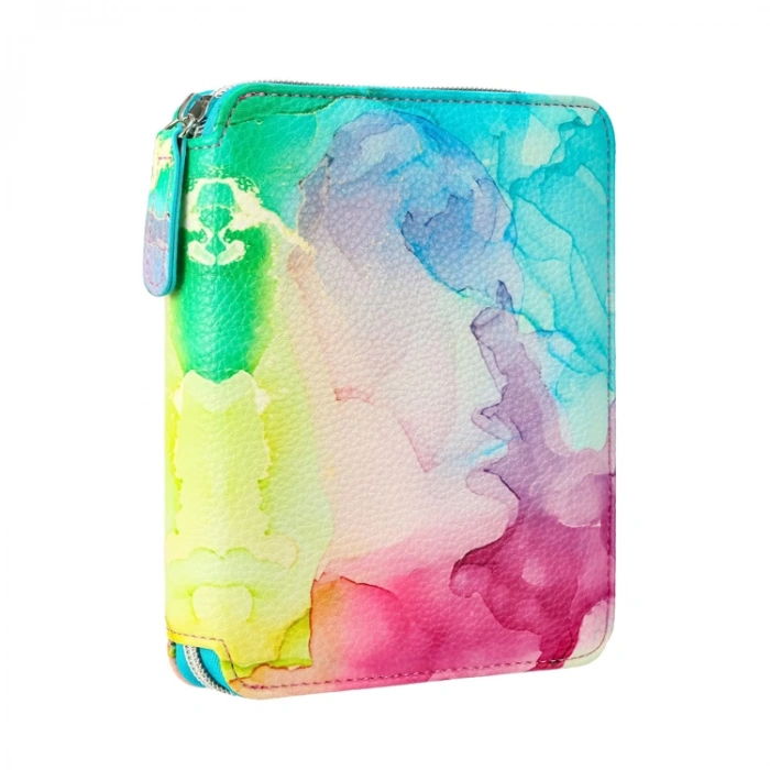 VICTORIAS JOURNALS 0289 KUTULU ZIPPER FOLDER RENKLİ 10.5X14.8cm  80YP. ÇİZGİLİ DEFTER