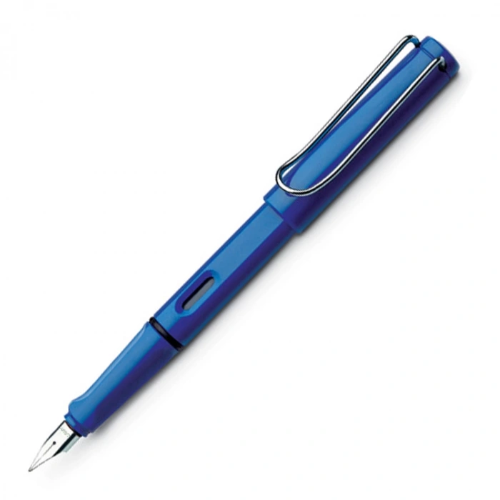 LAMY SAFARİ 14-B METAL KLİPS PARLAK MAVİ B UÇ DOLMA KALEM