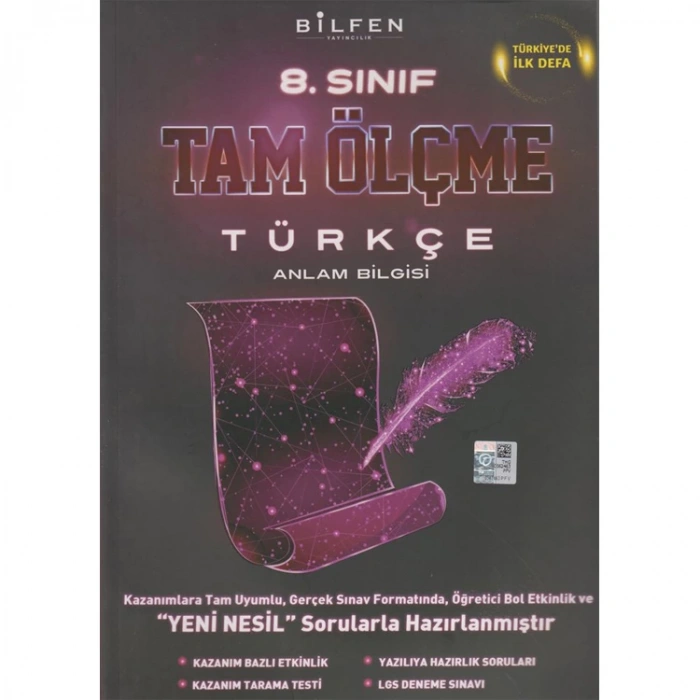 BİLFEN 8. SINIF TÜRKÇE  TAM ÖLÇME