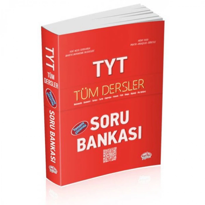 EDİTÖR TYT TÜM DERSLER SORU BANKASI KIRMIZI KİTAP