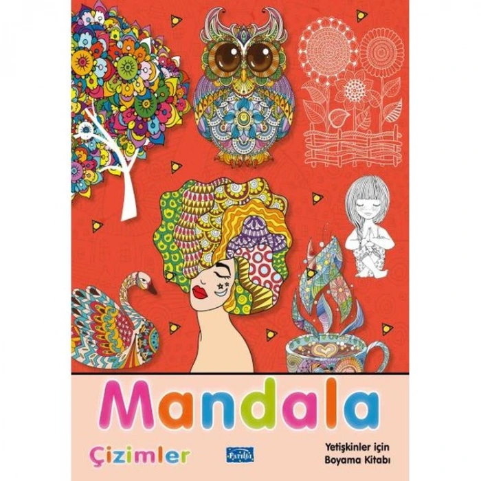MANDALA ÇİZİMLER - YETİŞKİNLER İÇİN BOYAMA KİTABI