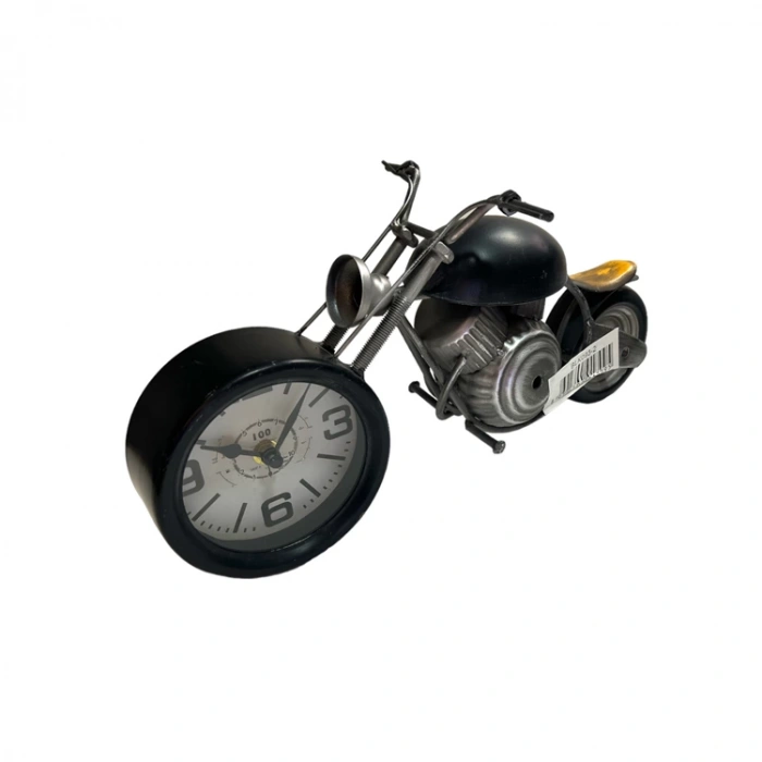 KAKOSAN MOTORSİKLET FİGÜRLÜ ANTİK MASA SAATİ NO:093-2