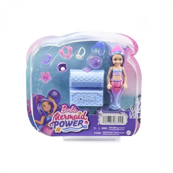 MATTEL HHG57 BARBIE MERMAID POWER CHELSEA DENİZ KIZI BEBEĞİ OYUN SETİ