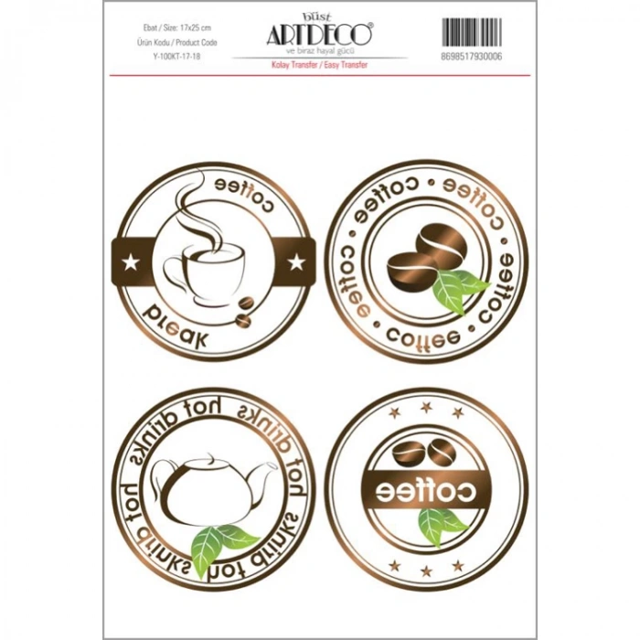 ARTDECO KOLAY TRANSFER 17X25CM DESEN NO:18