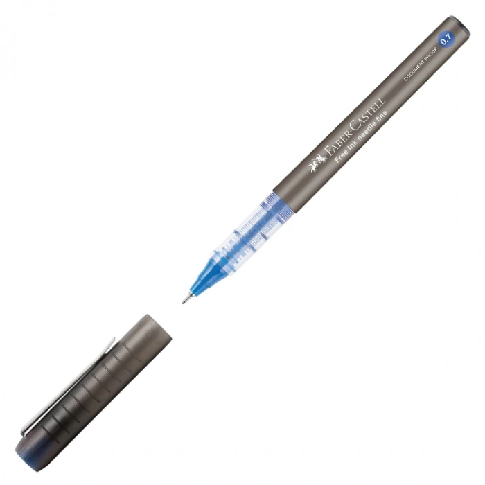 FABER CASTEL FREE NEEDLE ROLLER KALEM 0.5mm MAVİ