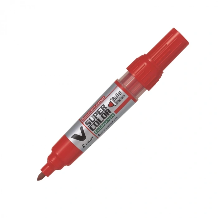 PILOT SCA-VSC-M-R PERMANENT MARKER KARTUŞLU YUVARLAK UÇ KIRMIZI