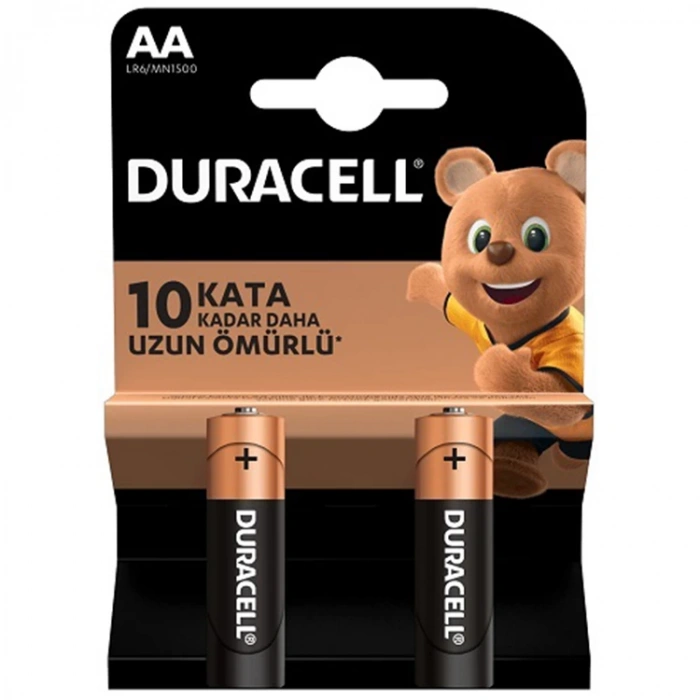 DURACELL AA KALEM PİL 2Lİ KART - LR6/MN1500