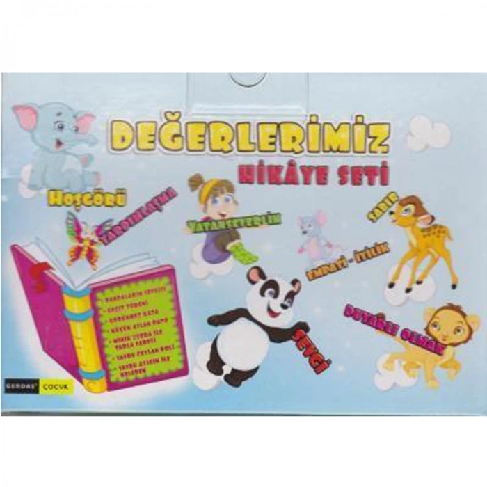 GENDAŞ 1. SINIF DEĞERLERİMİZ HİKAYE SETİ- 15 KİTAP SET- KÜÇÜK BOY