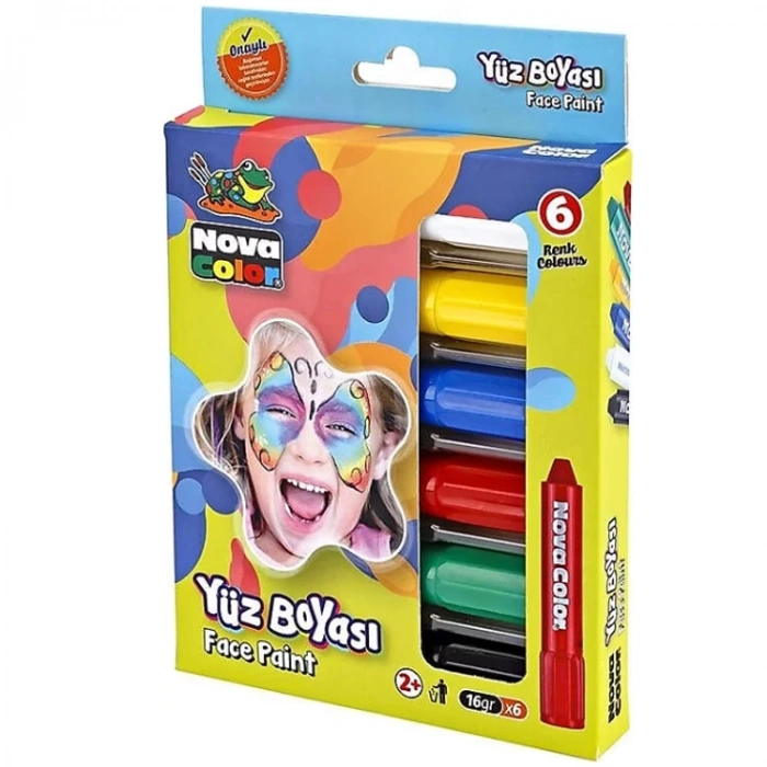 NOVA COLOR NC-212 YÜZ BOYASI 6LI SET
