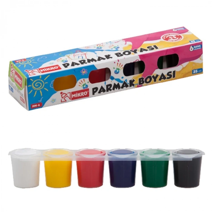 MİKRO PM-6 PARMAK BOYASI 6 RENK