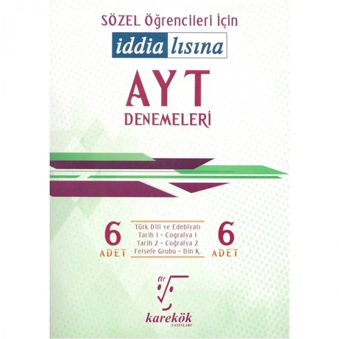KAREKÖK SÖZEL İDDİALISINA AYT DENEMELERİ