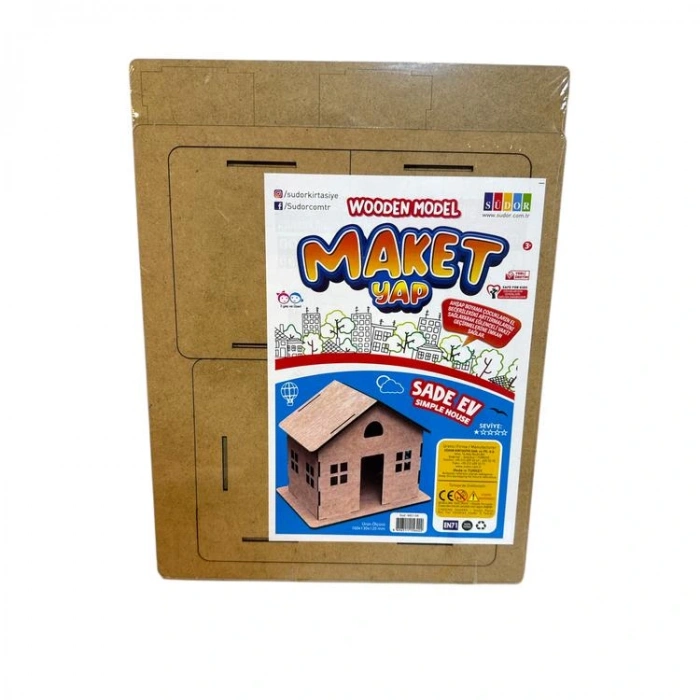 SÜDOR MD1-04 AHŞAP MAKET SADE EV