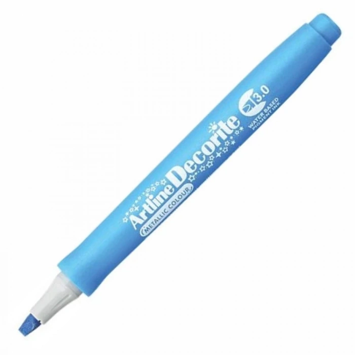 ARTLINE EDFM-3 DECORITE 3.0mm KESİK UÇ MARKER METALİK BLUE