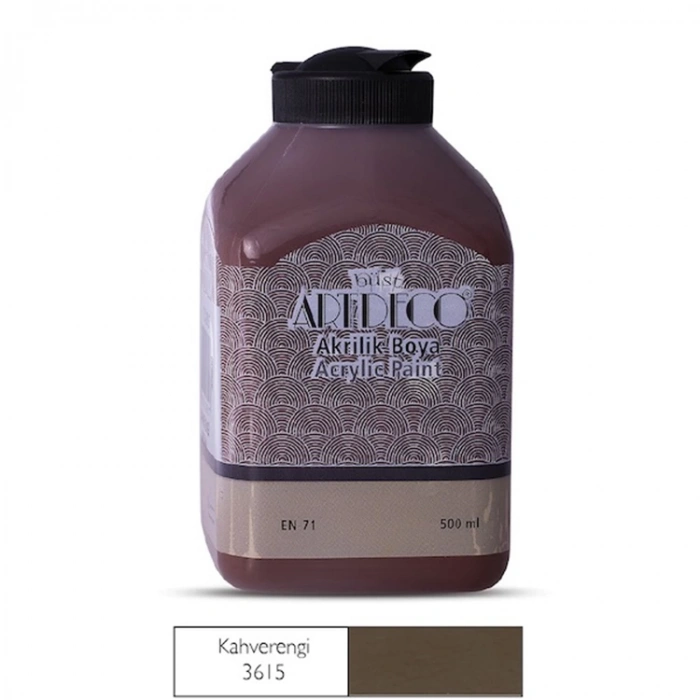 ARTDECO AKRİLİK BOYA 500 ML.KAHVERENGİ
