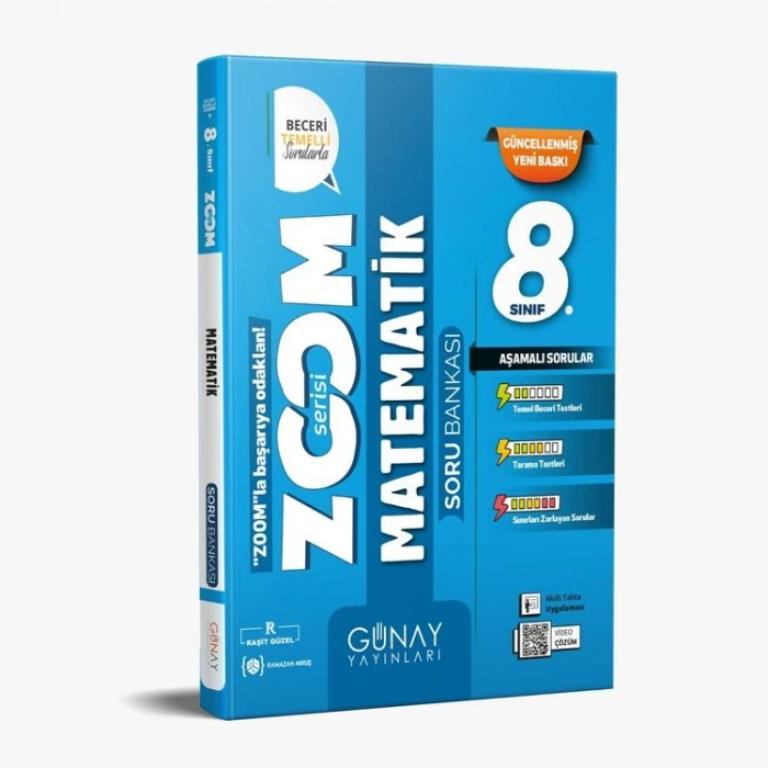 GÜNAY 8. SINIF ZOOM SERİSİ MATEMATİK SORU BANKASI
