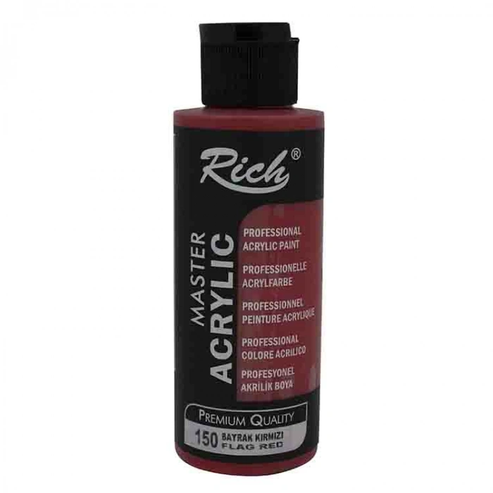 RİCH AKR-120-150 AKRİLİK BOYA 120 CC BAYRAK KIRMIZI