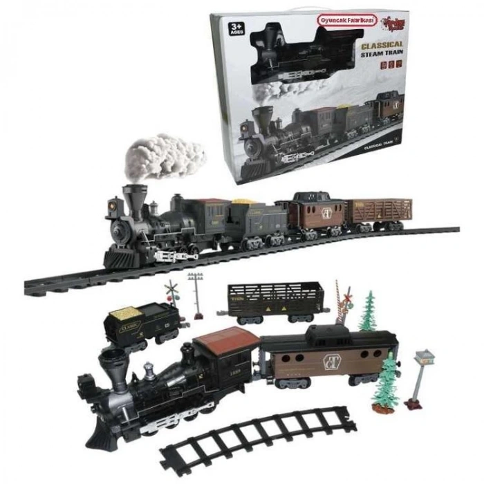 VARDEM 1613A CLASSICAL STEAM SESLİ IŞIKLI BUHARLI TREN SETİ 3+