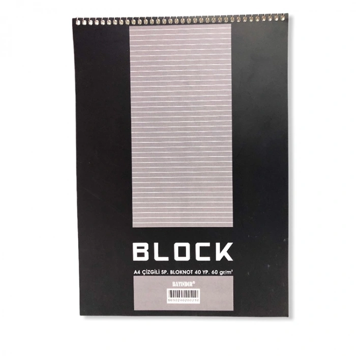 BAYINDIR A4 SPIRLLI BLOKNOT 40YP ÇİZGİLİ