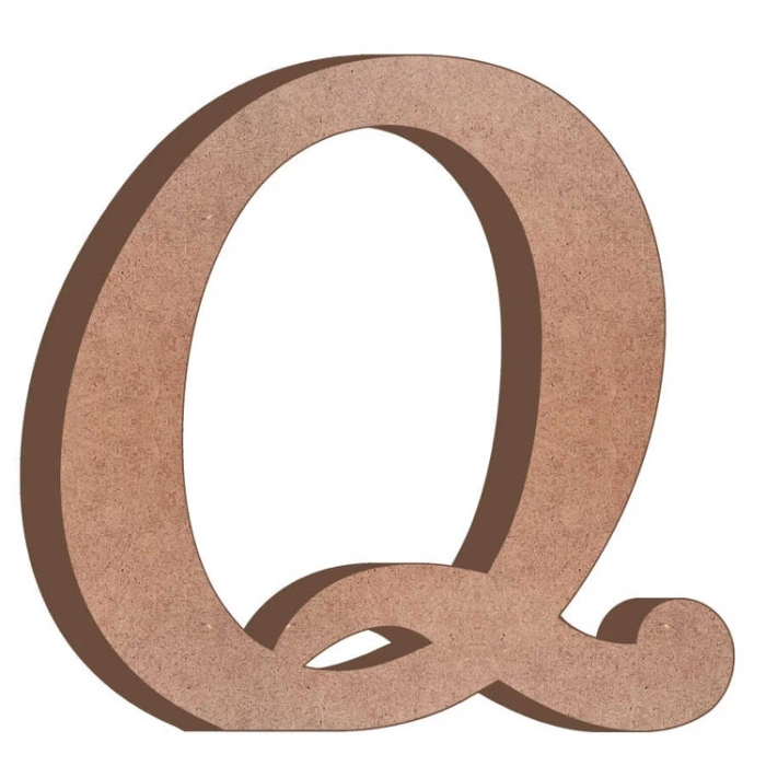 TEKNOPOİNT AHŞAP HR33 AYAKTA DURAN Q HARFİ