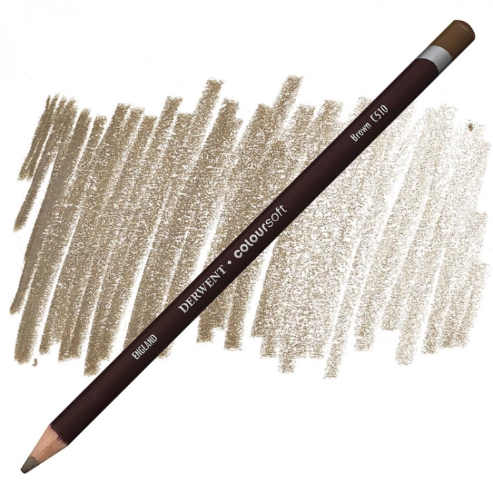DERWENT COLOURSOFT - YUMUŞAK KURUBOYA KALEMİ- BROWN C510