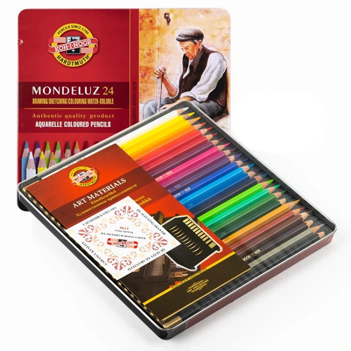 KOH-I NOOR 3724 MONDELUZ AQUARELL BOYA KALEMİ 24 RENK