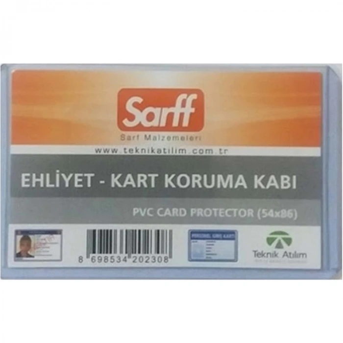 SARFF A-031V PVC KİMLİK-EHLİYET KORUMA KABI (54x86)