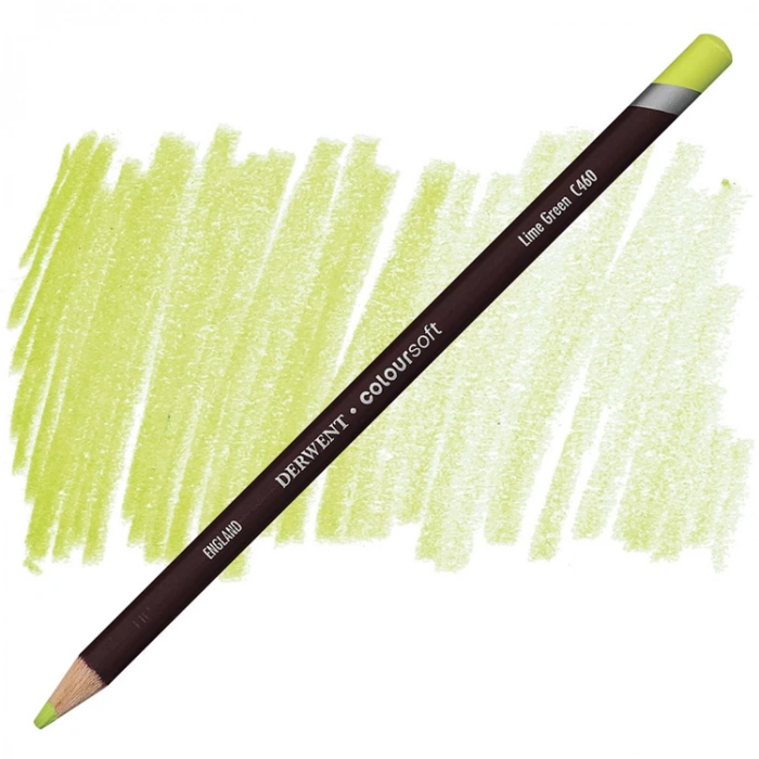 DERWENT COLOURSOFT - YUMUŞAK KURUBOYA KALEMİ-  LIME GREEN C460