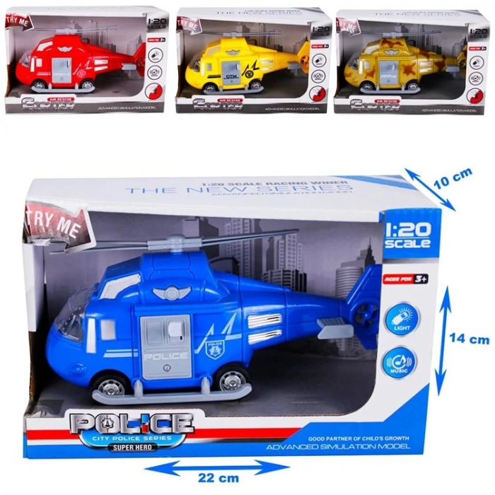 KIZILKAYA KZL-661-01D  1:20 SESLİ VE IŞIKLI HELİKOPTER KUTULU