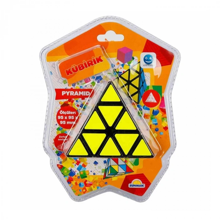 SUNMAN KÜBİRİK CUBE ÜÇGEN PYRAMID ZEKA KÜPÜ S0000328 95x95x95mm