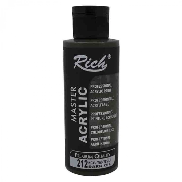 RİCH AKR-120-212 AKRİLİK BOYA 120 CC KOYU YAĞ YEŞİLİ
