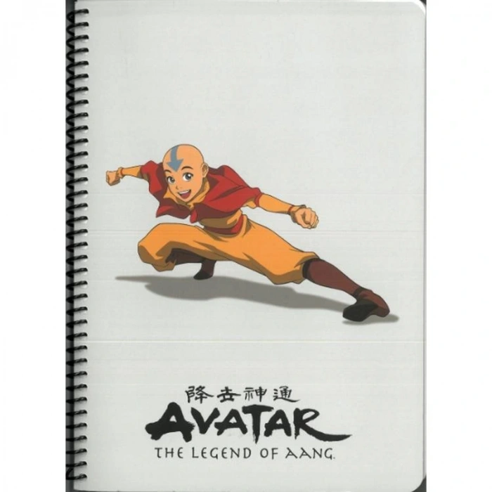 MABBELS 388043 AVATAR AANG 17x24 SPİRALLİ KARTON KAPAK KARELİ DEFTER