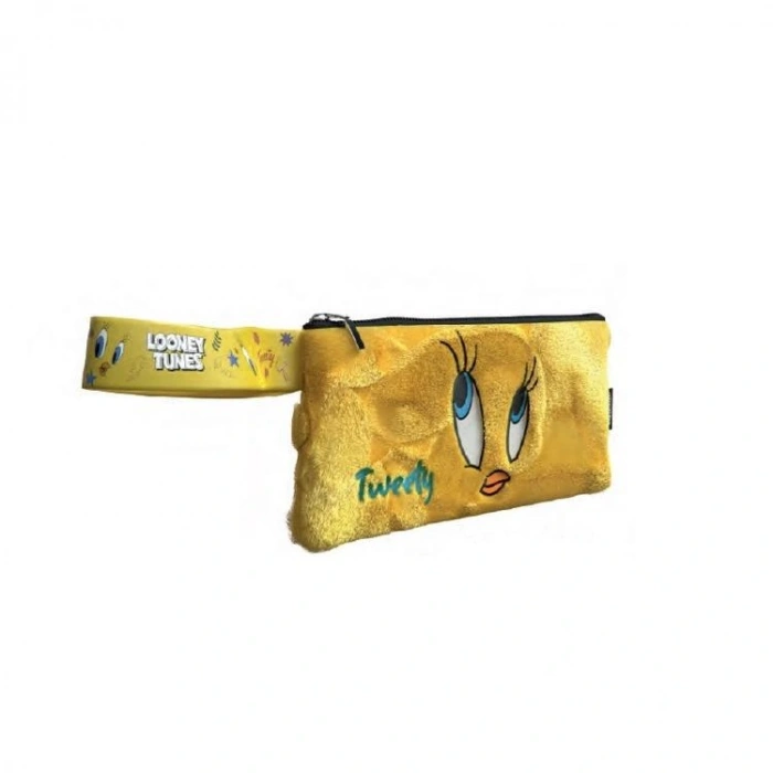 TMN 607376 LOONEY TUNES TWEETY TEK BÖLMELİ KALEM (EL) ÇANTASI 3008 SARI