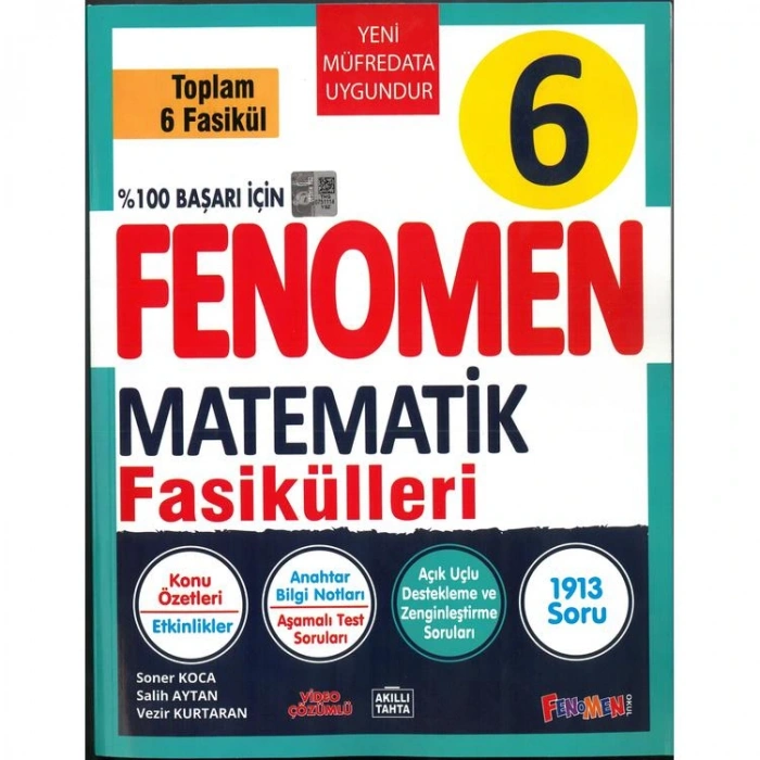 FENOMEN 6. SINIF MATEMATİK FASİKÜL SETİ  6 FASİKÜL