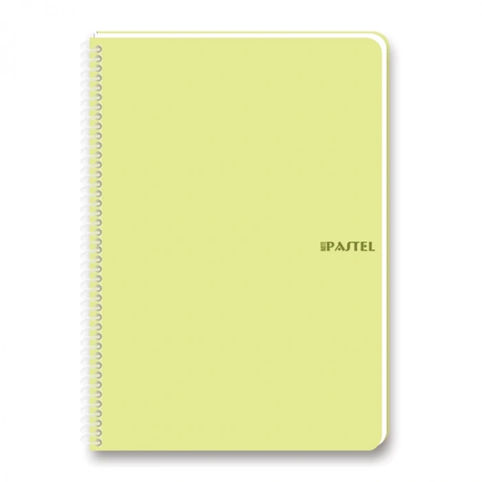 KESKİN PASTEL NOTE SPİRALLİ PP KAPAK DEFTER A4 80 YP. ÇİZGİLİ