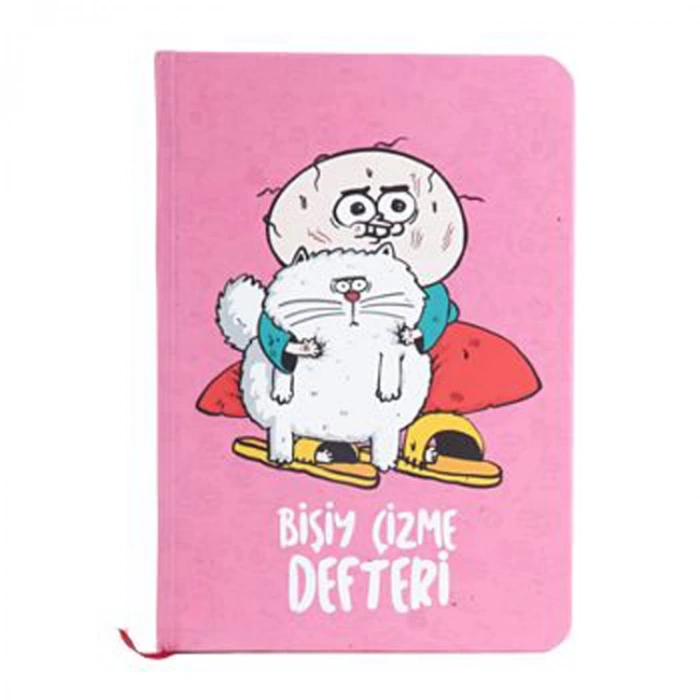 DEFFTER UYKUSUZ BİŞİY ÇİZME DEFTERİ 64858-0 SERT KAPAK 96 YP.ÇİZGİLİ DEFTER
