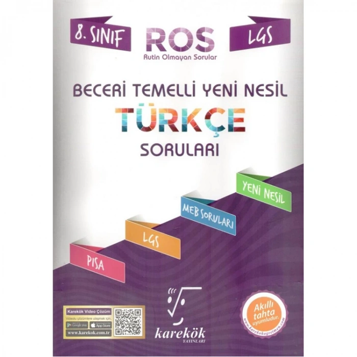 KAREKÖK 8. SINIF LGS BECERİ TEMELLİ YENİ NESİL TÜRKÇE SORULARI