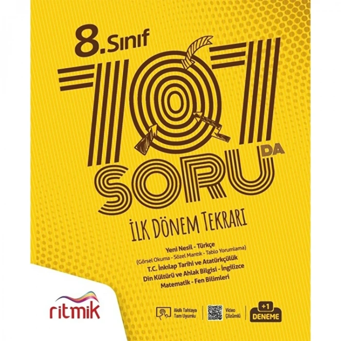 RİTMİK 8. SINIF 707 SORUDA İLK DÖNEM TEKRARI