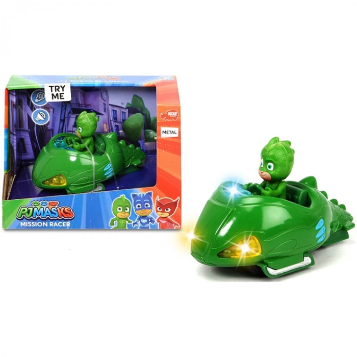 DICKIE PJ MASKS SESLİ VE IŞIKLI MISSION RACER GEKKO VE ARACI 3142001