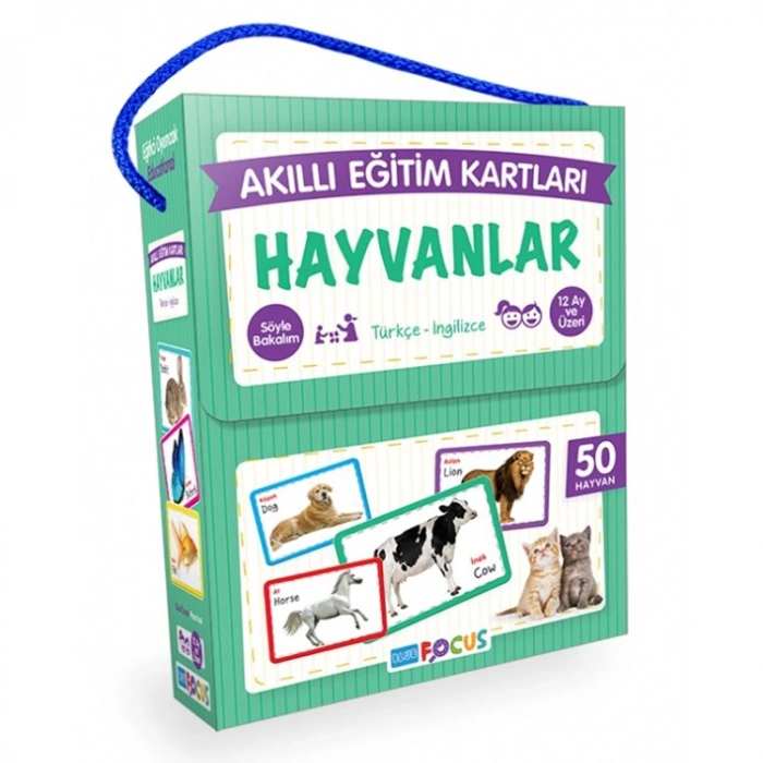 BLUE FOCUS BF133 AKILLI EĞİTİM KARTLARI - HAYVANLAR