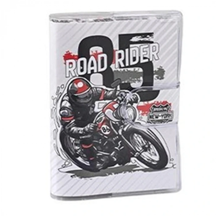 MİKRO NT-109 SNAPY FOR BOYS PVC KAPAKLI CIRTLI ÇİZGİLİ NOT DEFTERİ