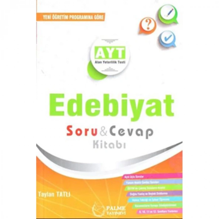 PALME AYT EDEBİYAT SORU CEVAP KİTABI