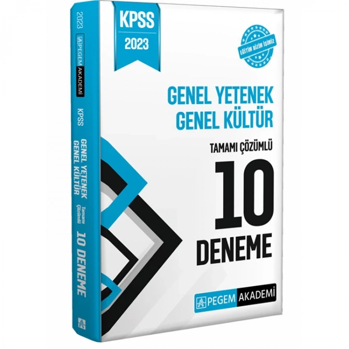 PEGEM 2023 KPSS GENEL YETENEK GENEL KÜLTÜR TAMAMI ÇÖZÜMLÜ 10 DENEME