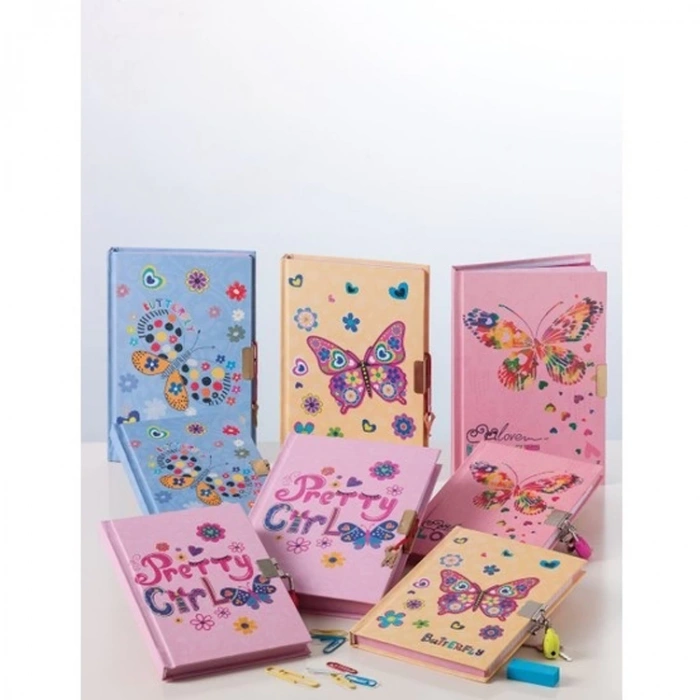 BAYINDIR 12X17 KELEBEK HATIRA DEFTERİ KİLİTLİ 96YP