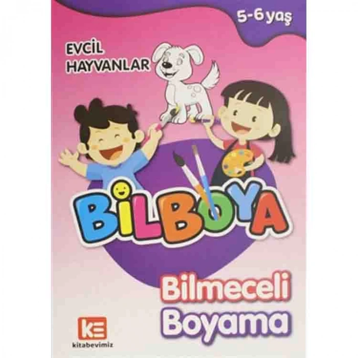 BİLBOYA BİLMECELİ BOYAMA KİTABI EVCİL HAYVANLAR 5-6 YAŞ