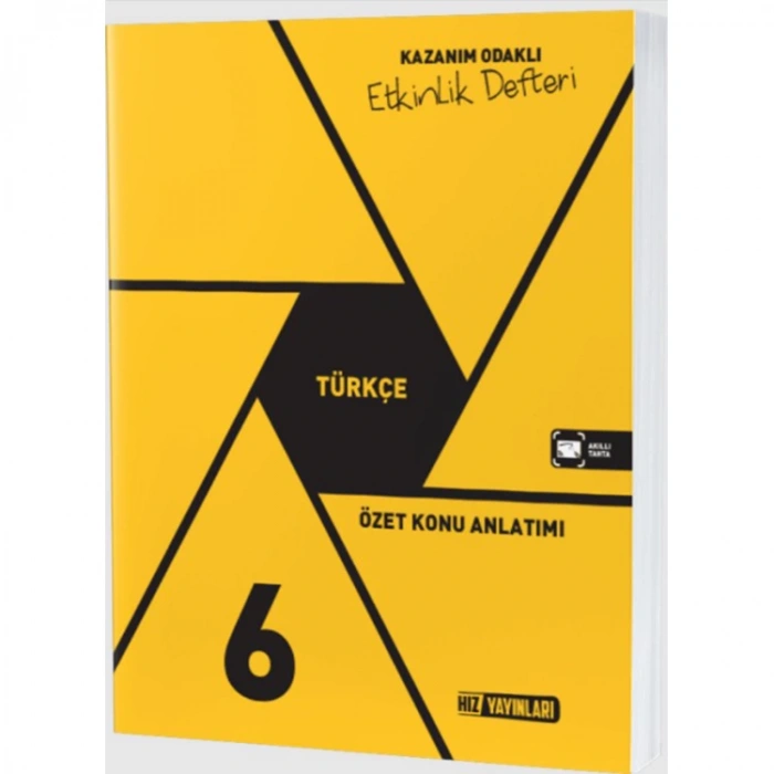 HIZ 6. SINIF TÜRKÇE KAZANIM ODAKLI ETKİNLİK DEFTERİ