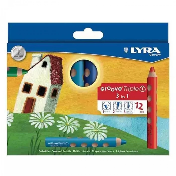 LYRA L3831120 GROOVE TRIPLE ONE 3 IN 1 BOYA KALEMİ 12Lİ