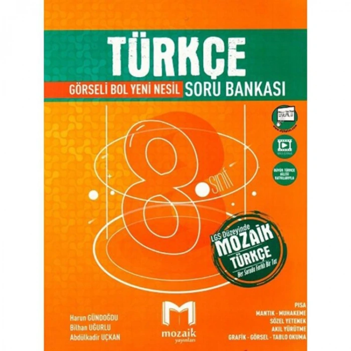 MOZAİK YAYINLARI 8. SINIF  TÜRKÇE  SORU BANKASI